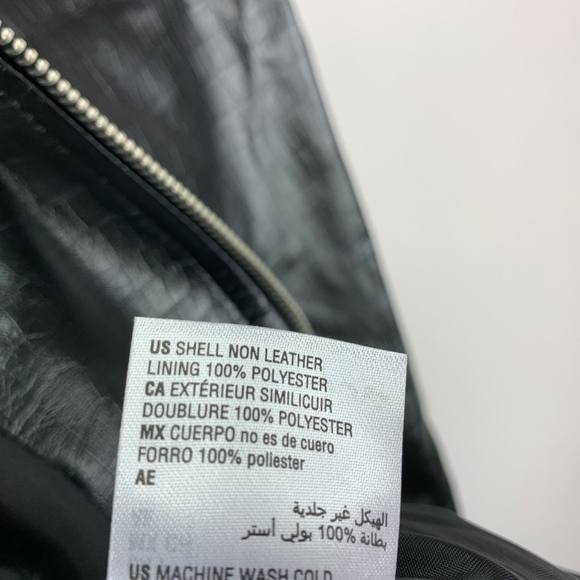 International Concepts Coach Black Faux Croco Leather Zip Up Men's Jacket MEDIUM - Picture 5 of 10